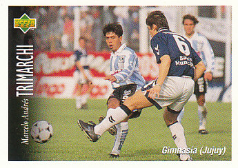 Marcelo Andres Trimarchi Gimnasia y Esgrima 1995 Upper Deck Futbol Argentina #125